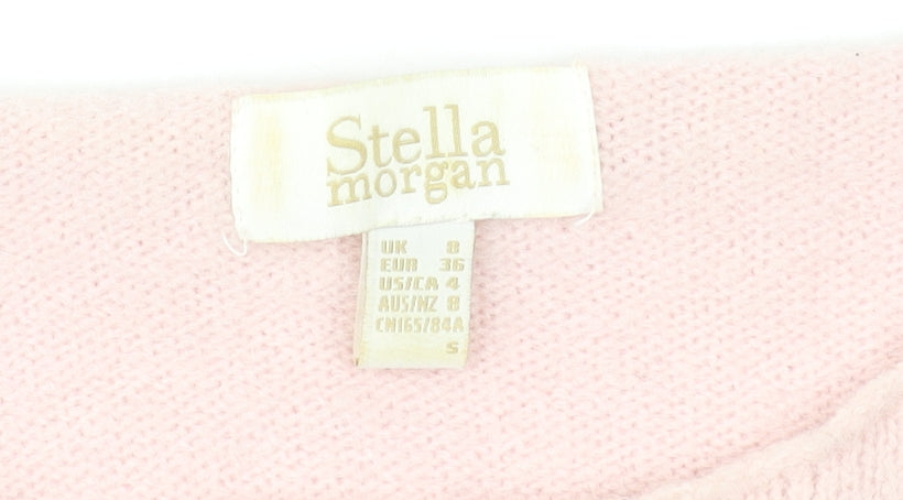 Stella Morgan Women Multicoloured Size 8 Striped Pullover Jumper