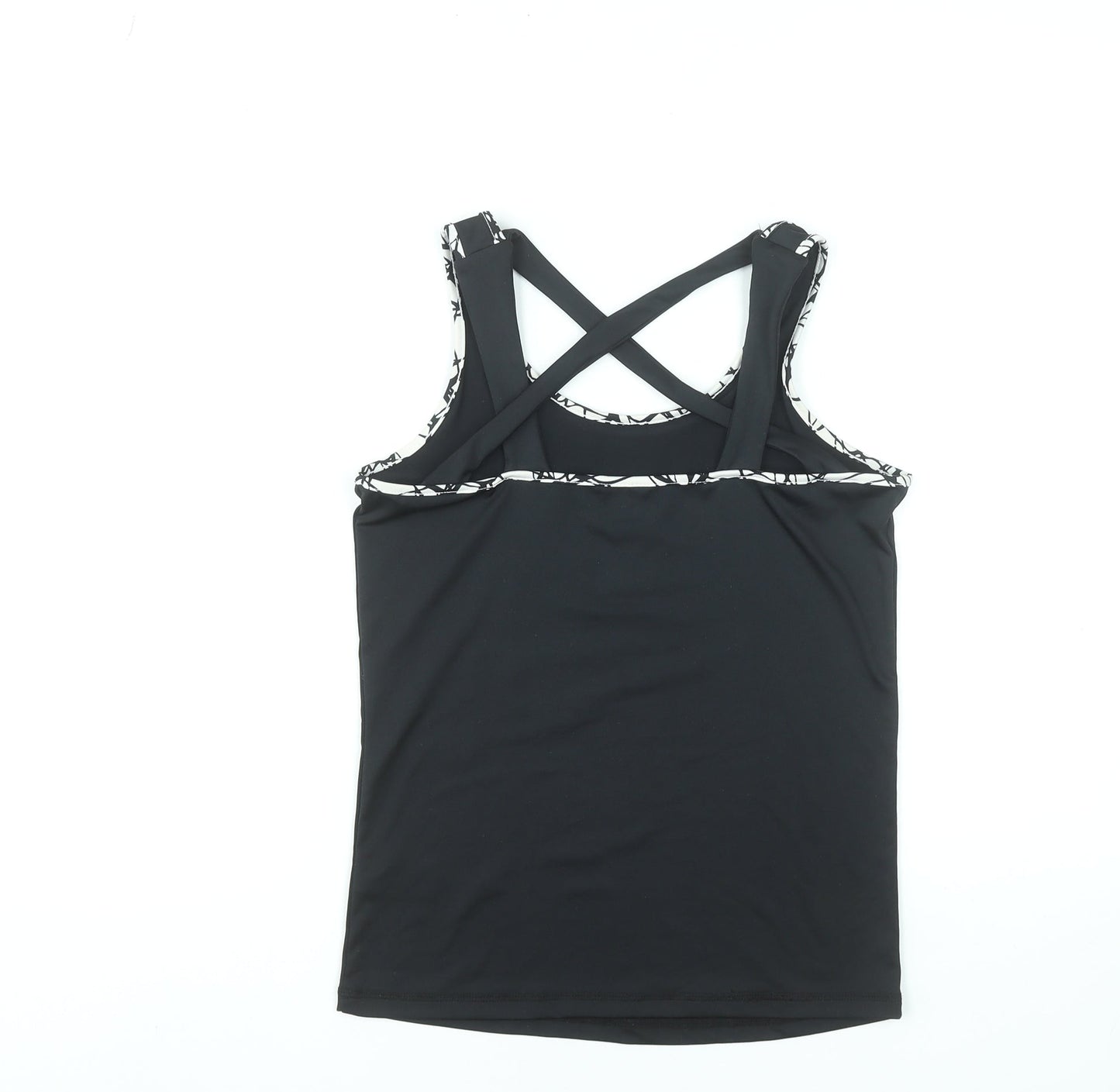 Freddy Womens Black Size 10 Racerback Tank Top Activewear Stretch