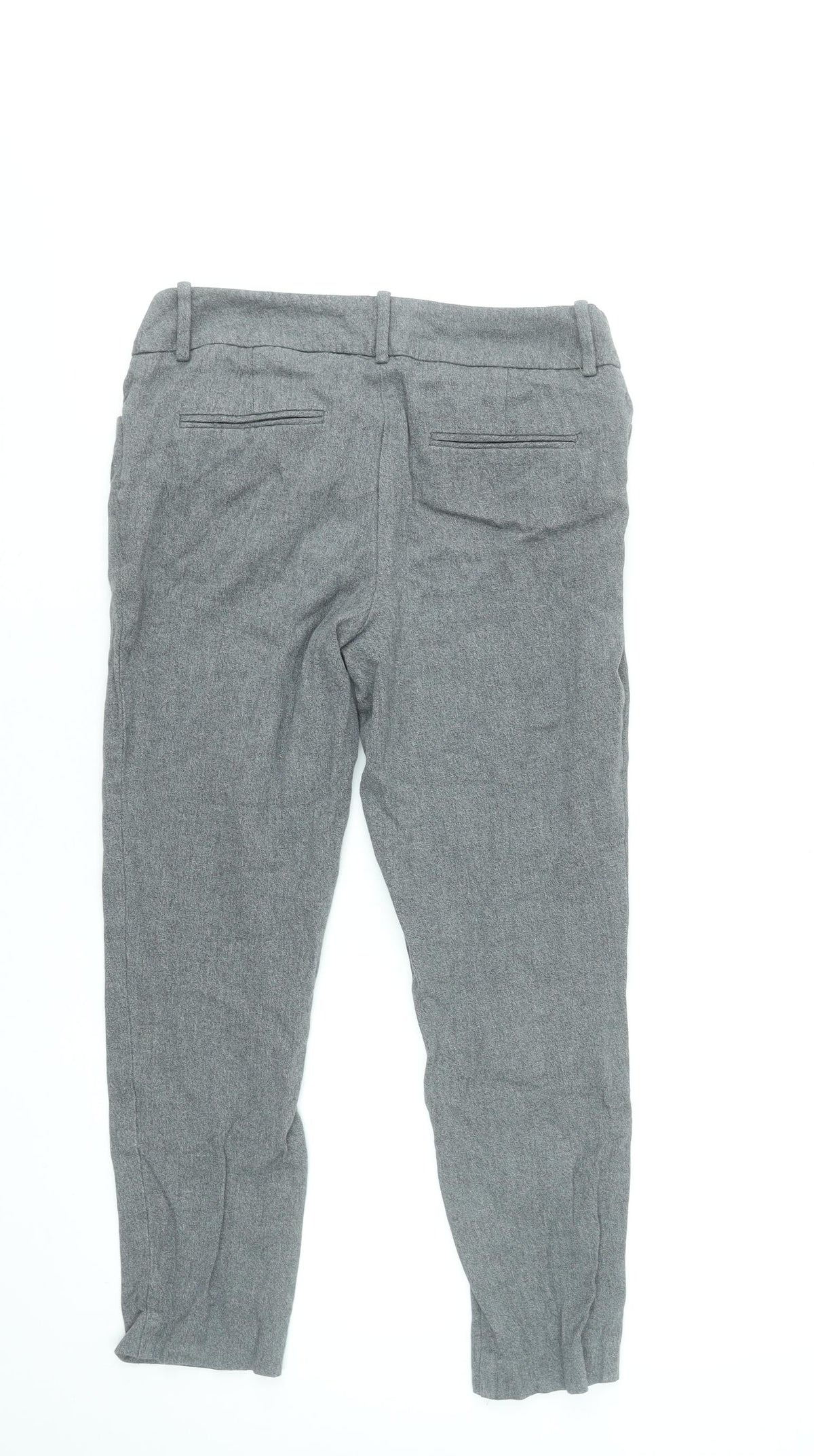 A New Day Women’s Grey Chino Trousers Size 4 Slim Fit Stretch