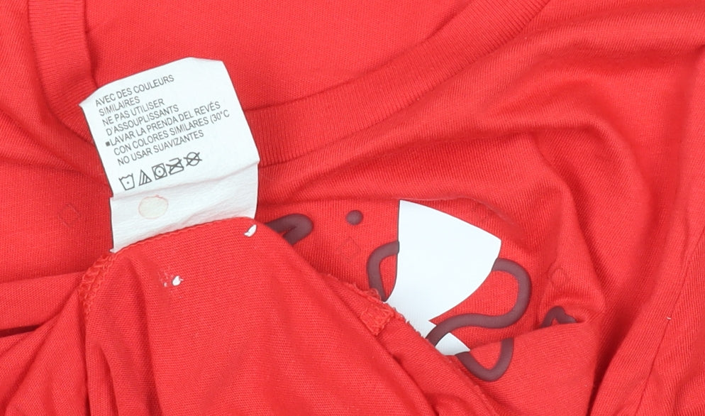 Under Armour Boys Red Graphic Logo Active T-Shirt Size 8 Years