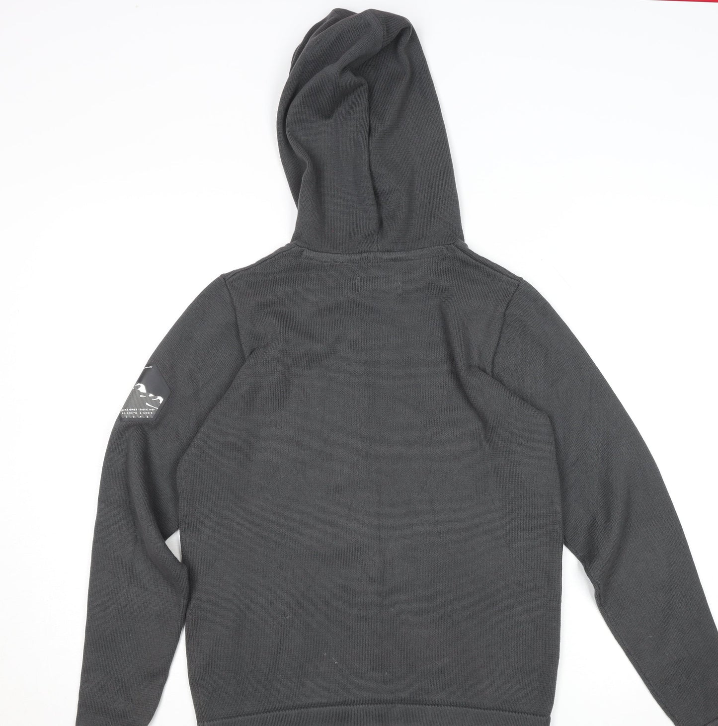 Jack & Jones Boys Black Pullover Hoodie Size 164 Cotton Blend Casual