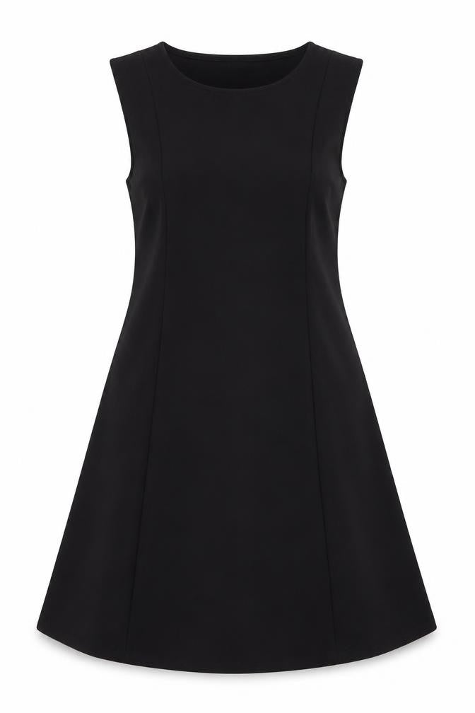 Primark Women Black Size 12 Sleeveless Shift Dress