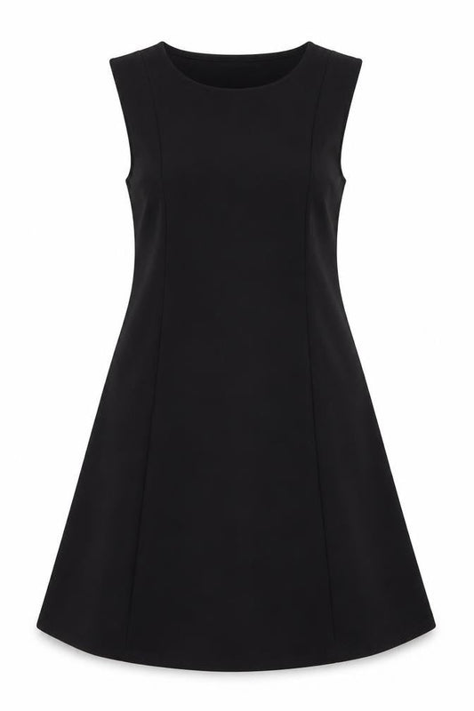 Primark Women Black Size 12 Sleeveless Shift Dress