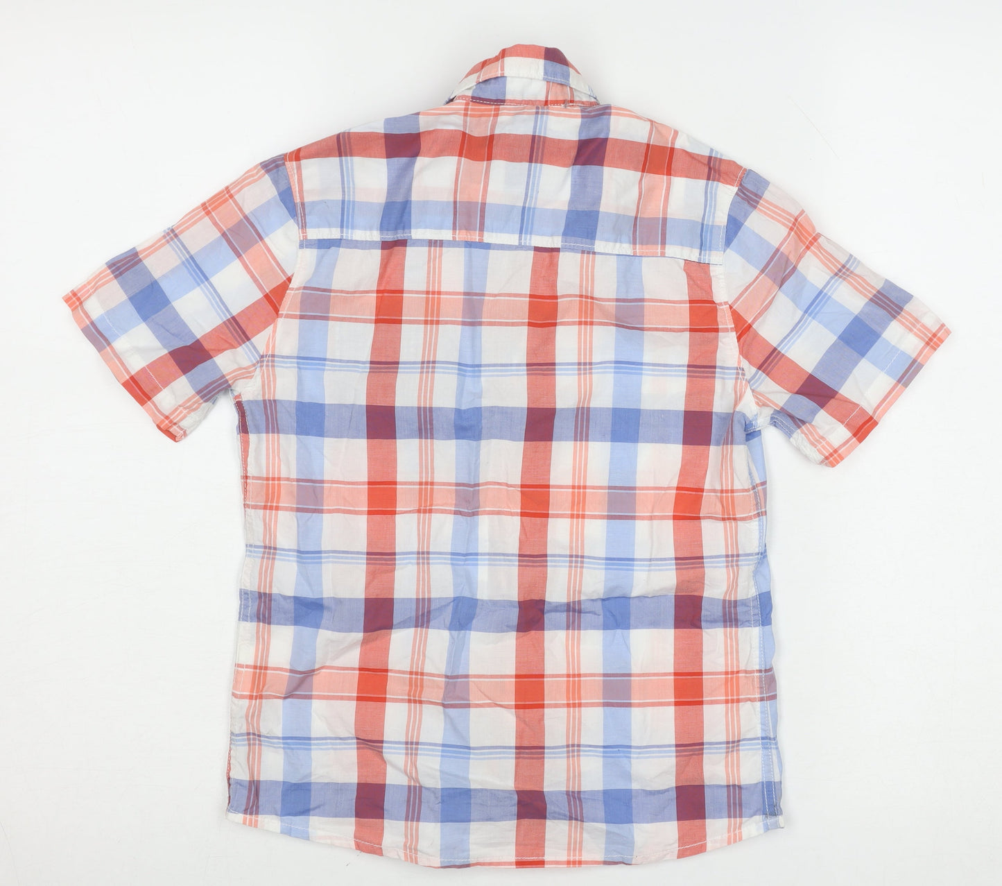 Mayoral Boys Multicoloured Check Short Sleeve Button-Up Shirt 8 Years