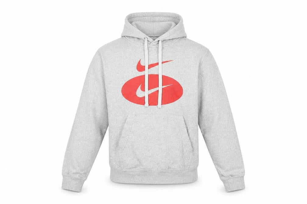 Nike Men’s Grey Pullover Hoodie Small Sports Fleece Sweatshirt