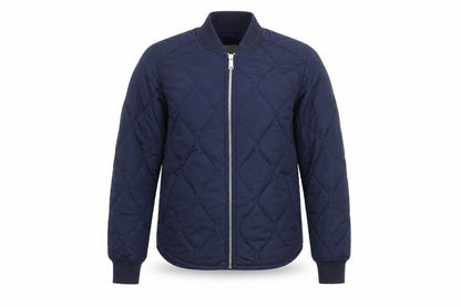 Old Navy Men's Blue Quilted Bomber Jacket XS Polyester Lightweight