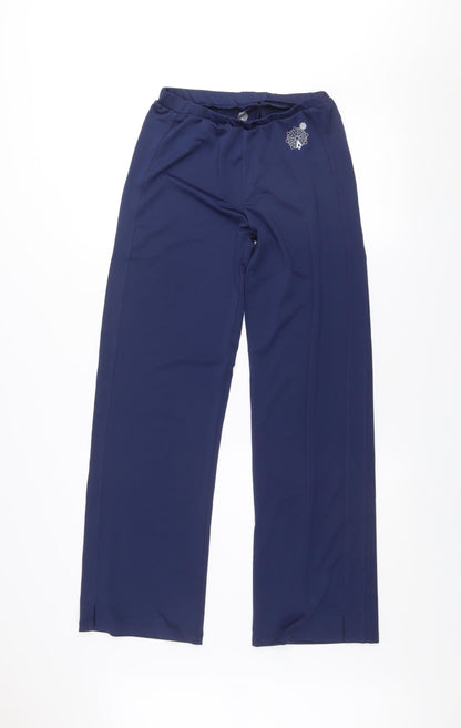 Karakal Women's Blue Cool-Tec Straight Track Pants Size S