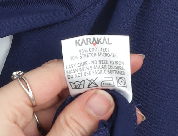Karakal Women's Blue Cool-Tec Straight Track Pants Size S