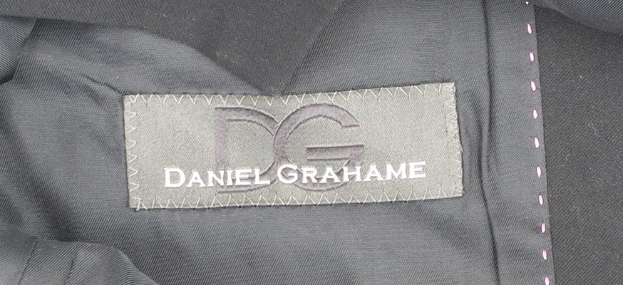 Daniel Grahame Men's Black 40L Single-Breasted Blazer Jacket