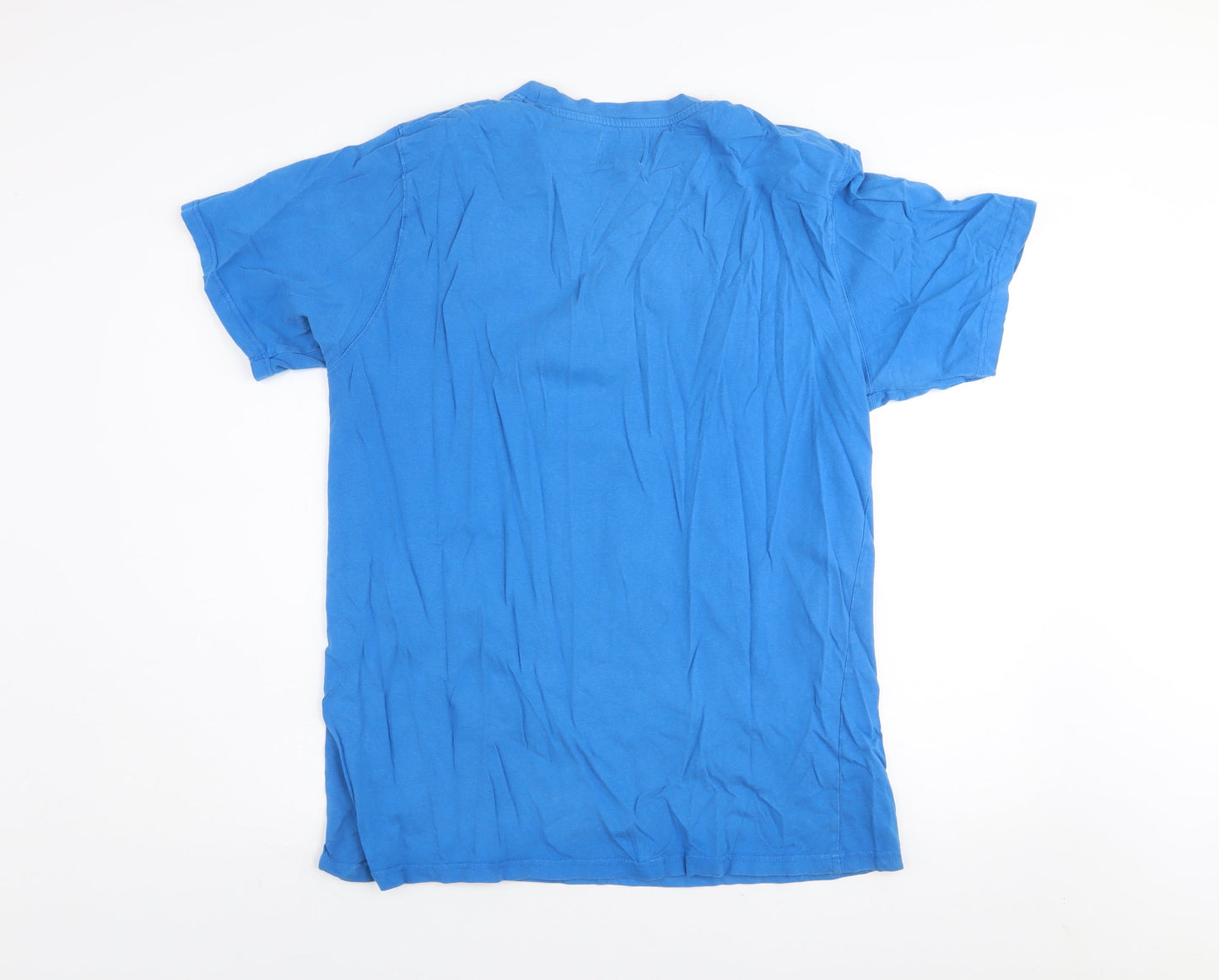 Onfire Men's Blue Motorcycle Tour Graphic T-Shirt XL