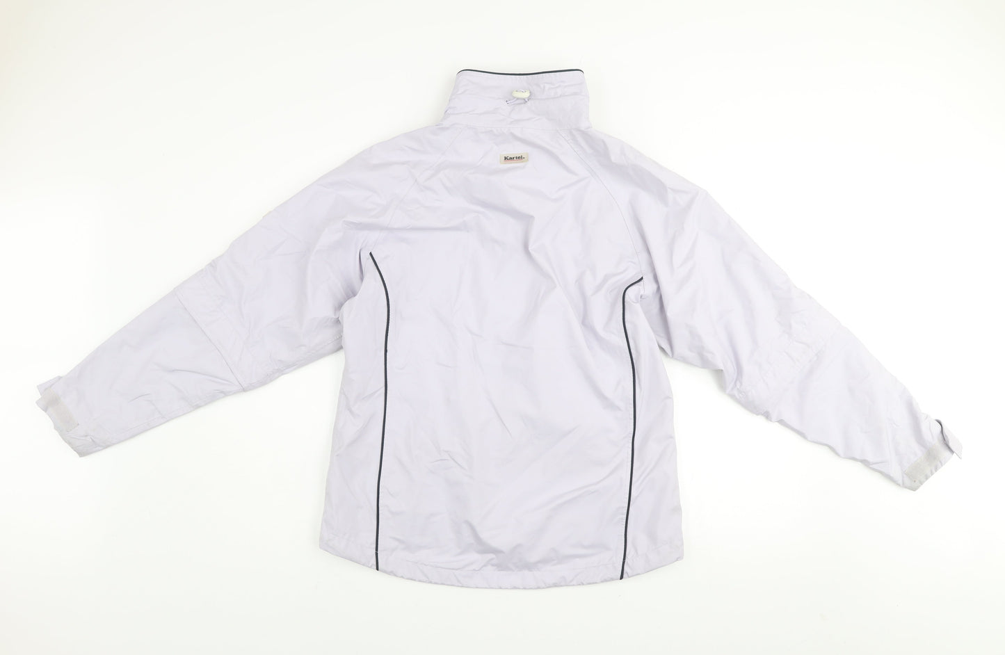 Kartel Mens White Windbreaker Jacket S Lightweight Waterproof