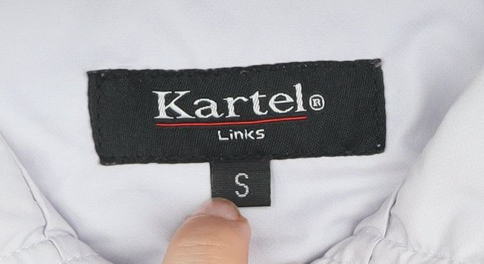 Kartel Mens White Windbreaker Jacket S Lightweight Waterproof