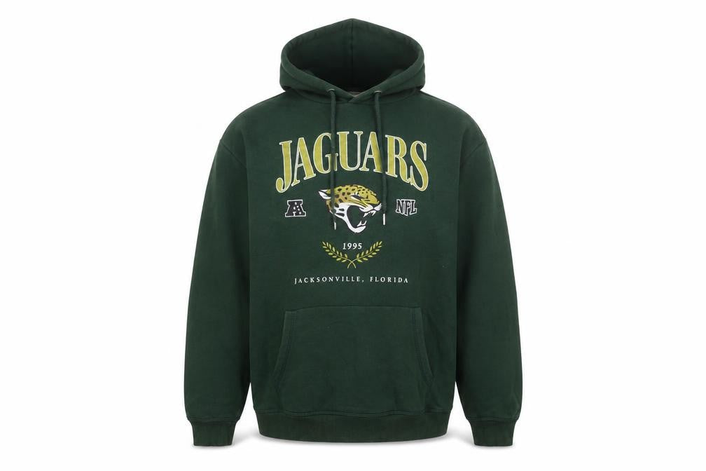 H&M Men's Green Jaguars NFL Pullover Hoodie Size S Cotton Blend