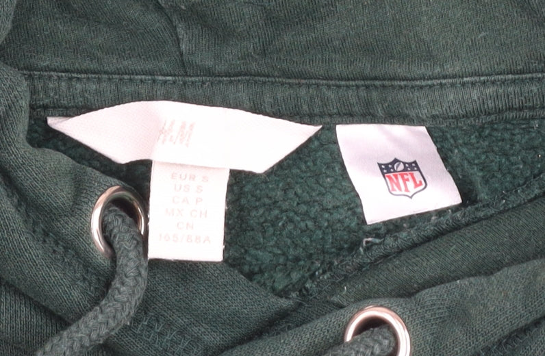 H&M Men's Green Jaguars NFL Pullover Hoodie Size S Cotton Blend