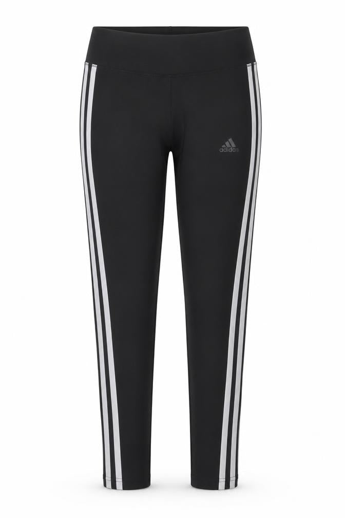 adidas Womens Black XS Climalite Side Stripe Running Leggings