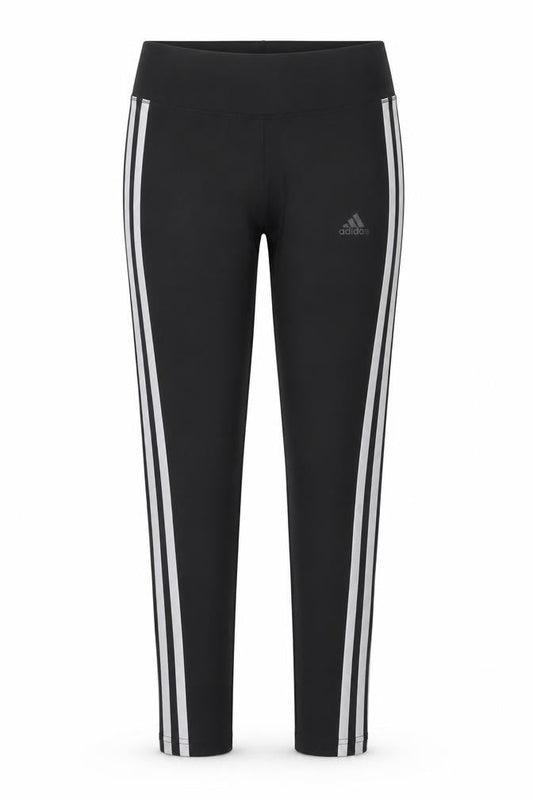 adidas Womens Black XS Climalite Side Stripe Running Leggings