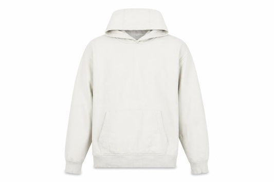 Zara Men Beige Pullover Hoodie Size M Cotton Blend Fleece