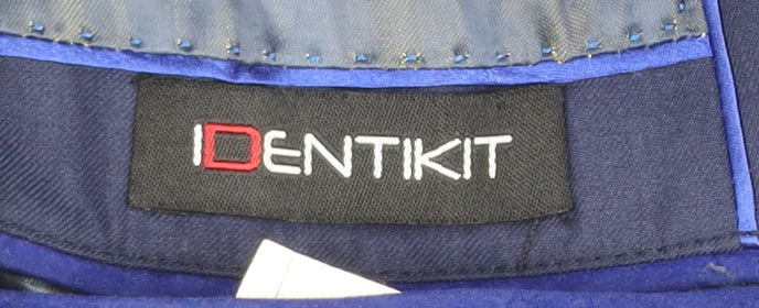 Identikit Men's Blue Wool Blend Two-Button Blazer Jacket Size 40L