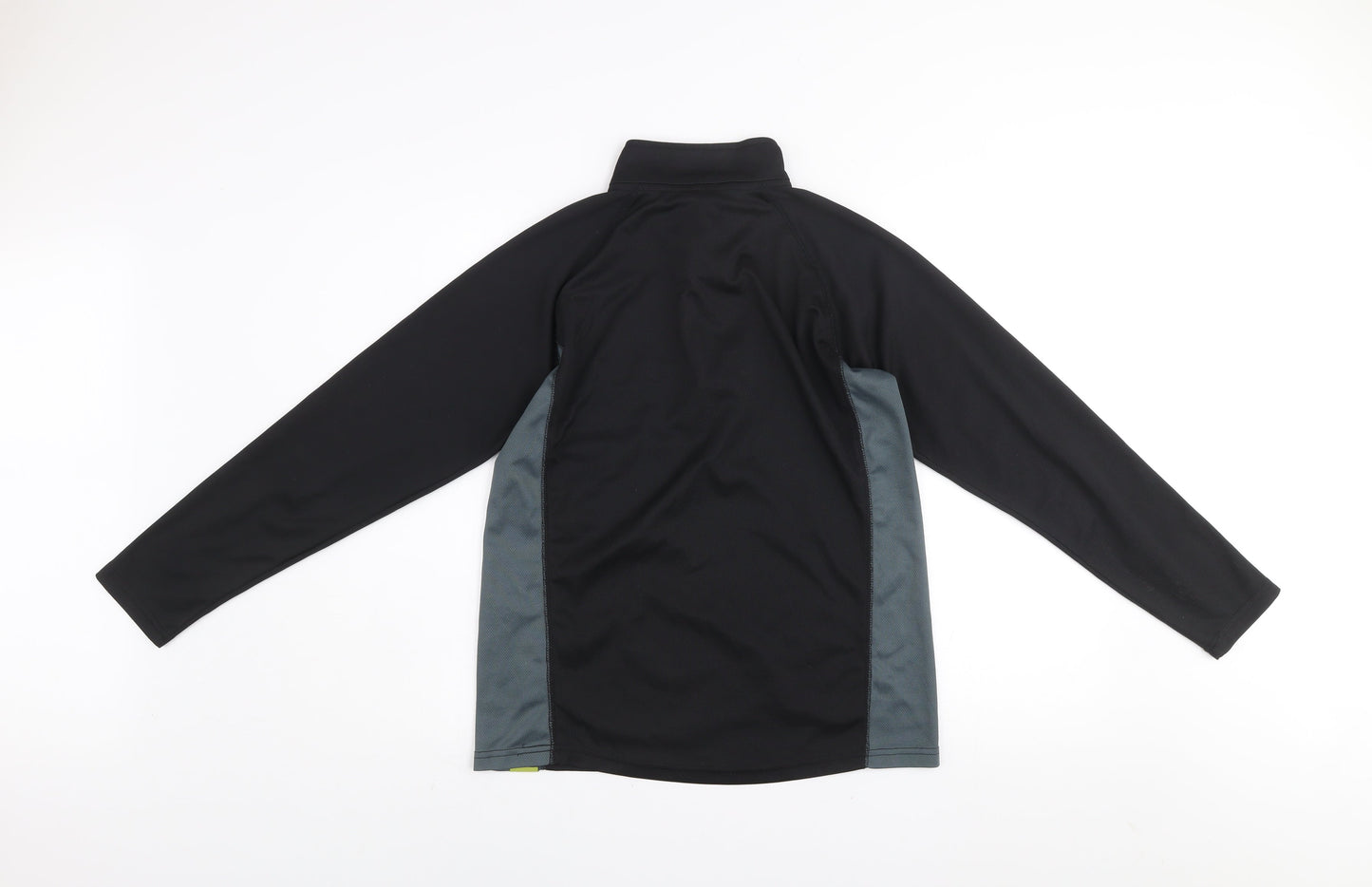 Trekmates Unisex Black L 1/4 Zip Pullover Lightweight Fleece Sweatshirt