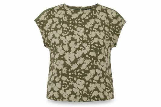 Marks and Spencer Women’s Green Floral Print Short Sleeve T-Shirt Size 8