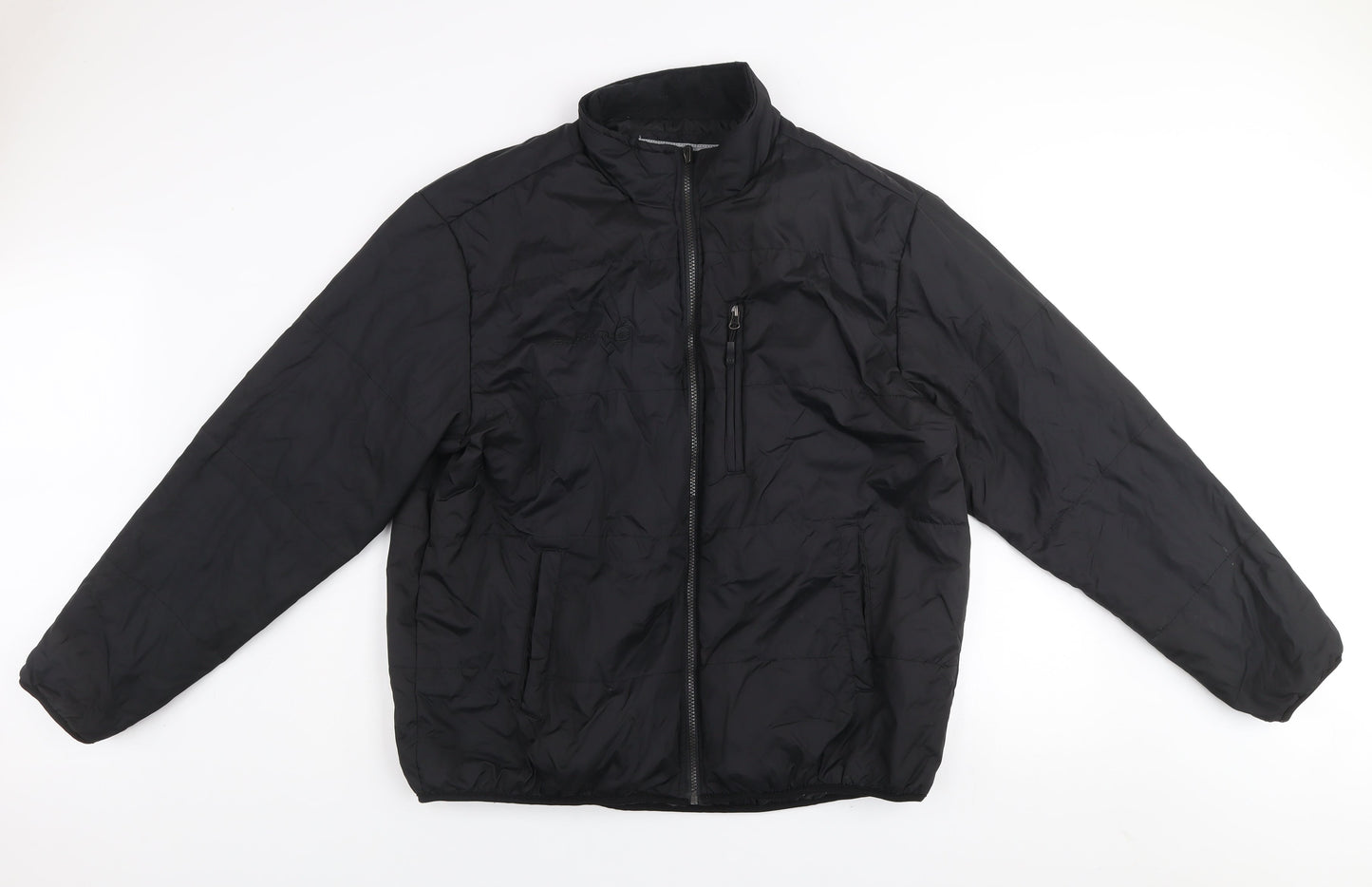 Free Country Men's Black XL Puffer Jacket Full Zip Polyester Winter Coat
