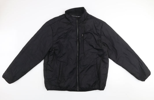 Free Country Men's Black XL Puffer Jacket Full Zip Polyester Winter Coat