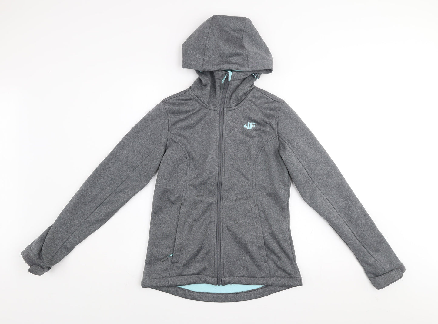 4F Womens Grey Hooded Softshell Jacket XS