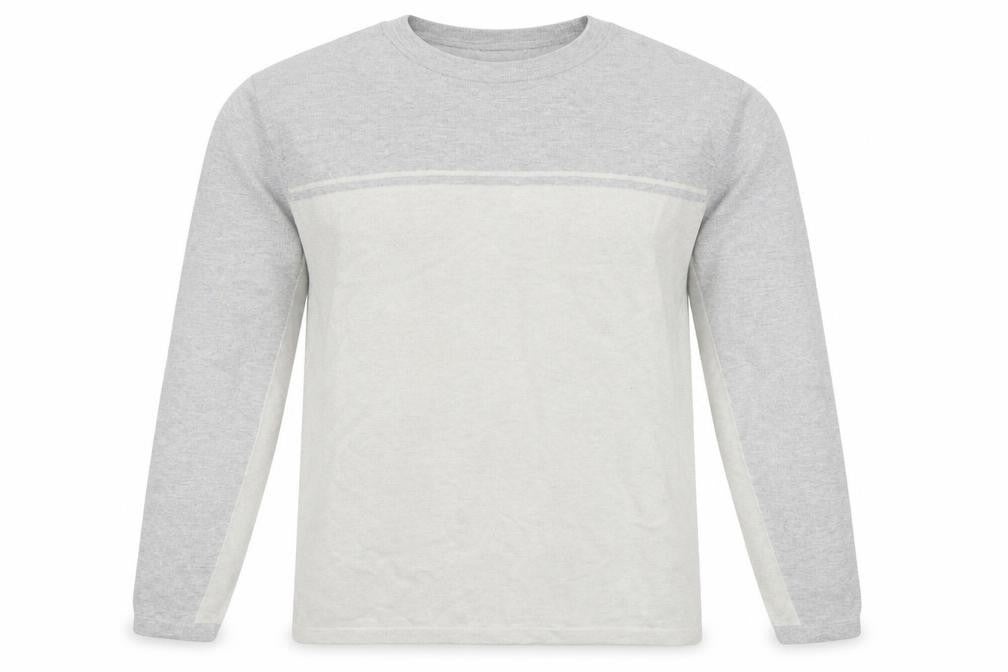 Next Men’s Grey Acrylic Cotton Crew Neck Long Sleeve Pullover Jumper Size L