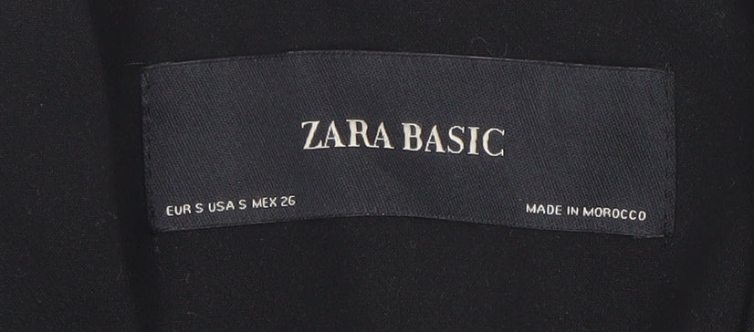 Zara Basic Women's Black Slim Fit Tailored Blazer Size S