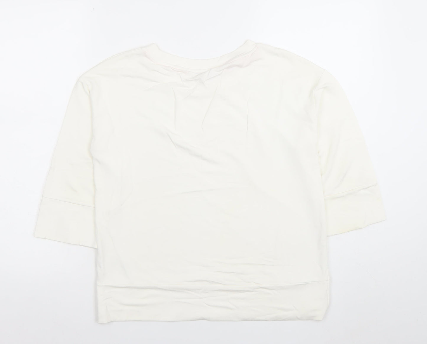 Street One Womens Ivory 3/4 Sleeve Basic Jersey Top Size 10