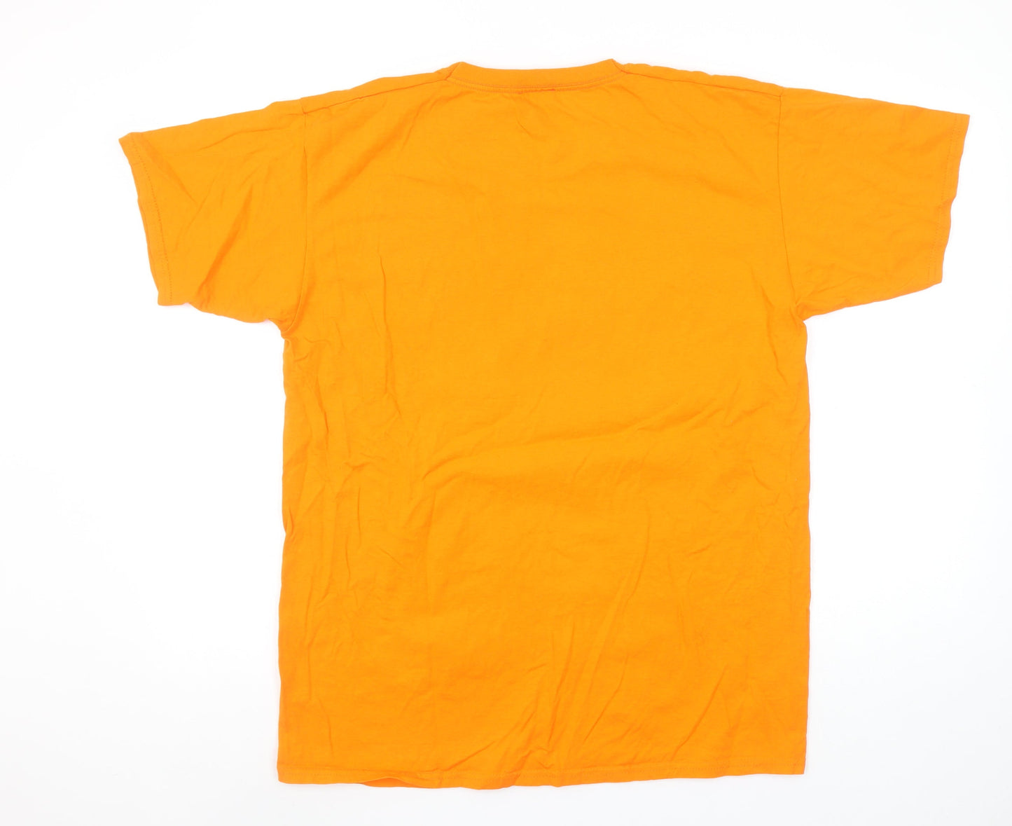 HNR LDN Unisex Orange Aquarius Graphic Cotton T-Shirt Size M