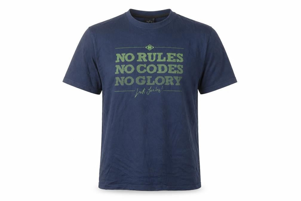 Nograd Men's Blue Graphic Cotton Crew Neck T-Shirt Size S