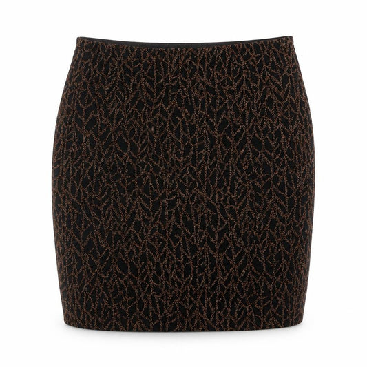 Noisy May Women's Black Metallic High Rise Pencil Skirt M