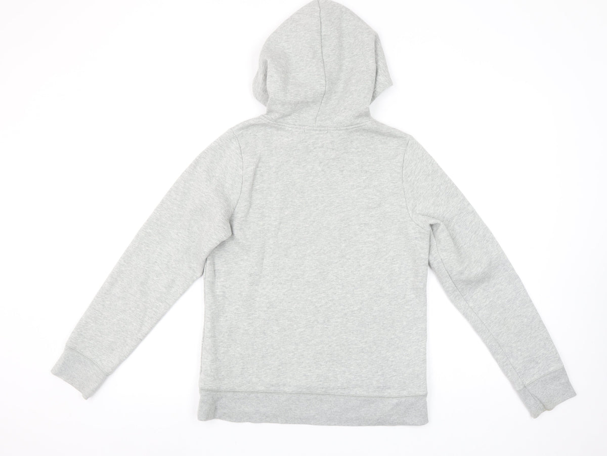 GAP Girls Grey Pullover Logo Hoodie Size 16 Years Cotton Fleece