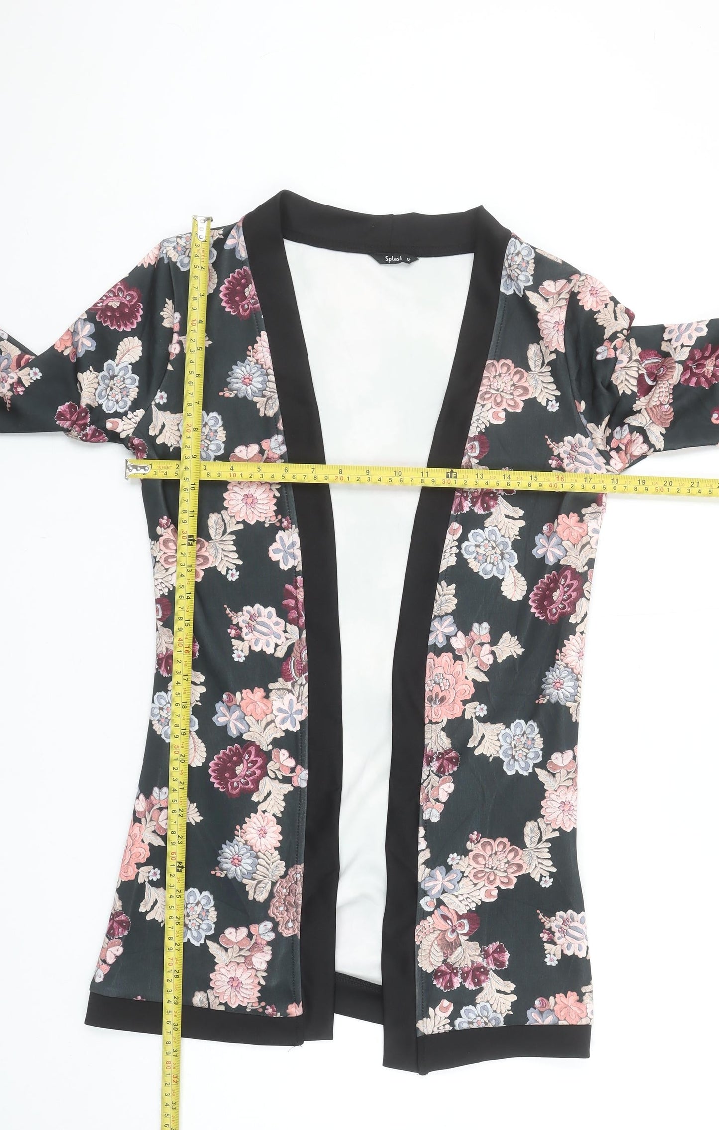 Splash Women’s Multicoloured Floral Kimono Blouse Size 12