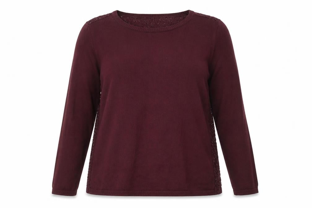Next Women’s Red Lace Back Cotton Jumper Size 16