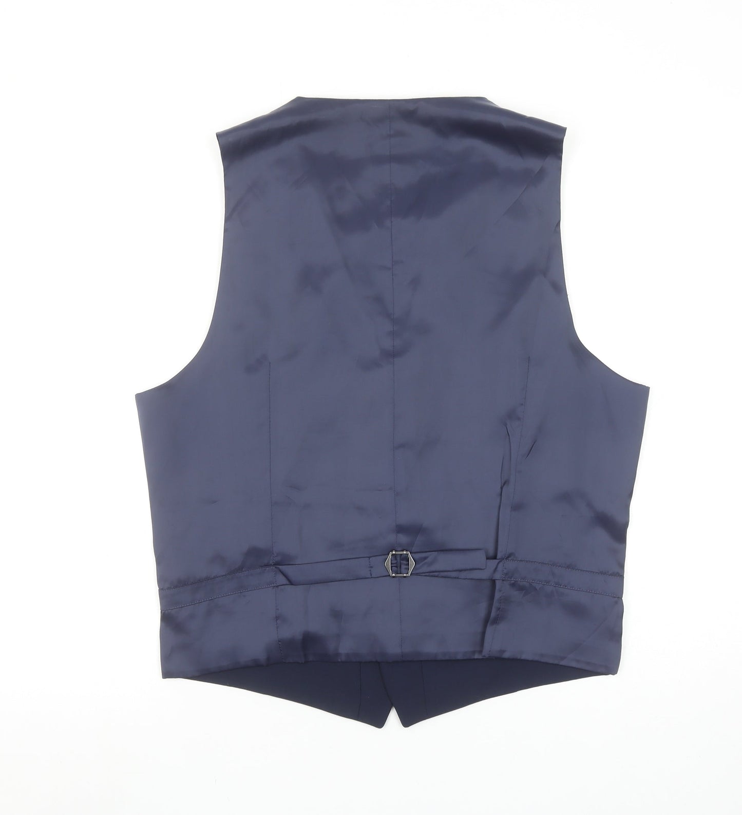 Marks and Spencer Men's Blue Wool Blend Waistcoat Size M Regular