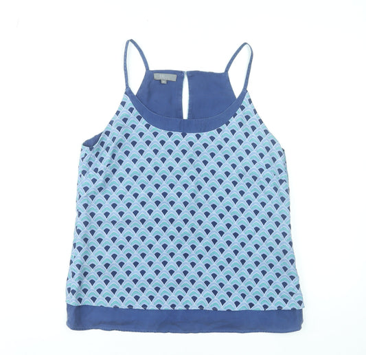 Matis Womens Blue Geometric Camisole Tank Top Size M