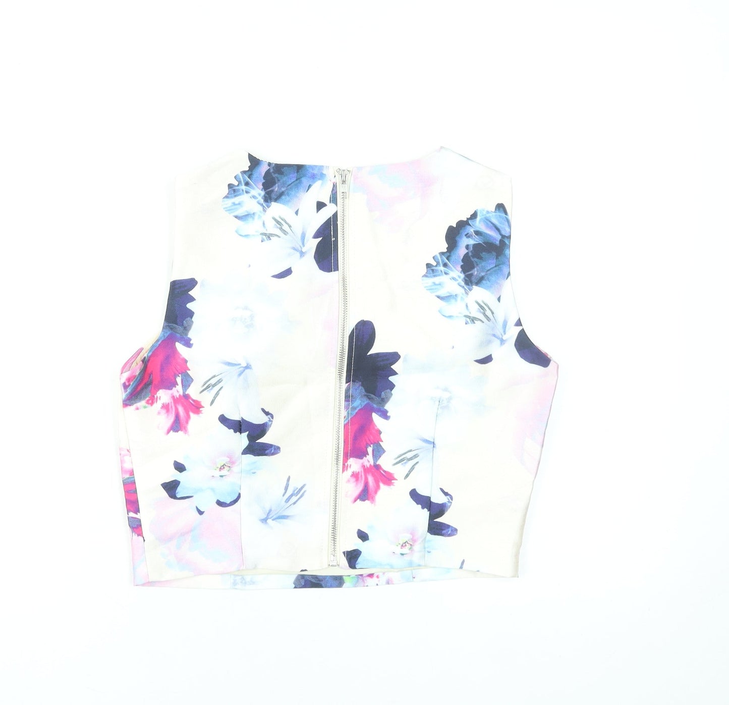 Marc Angelo Women’s Multicoloured Floral Cropped Blouse Size 10