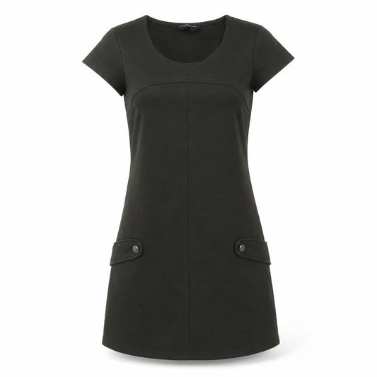 Dorothy Perkins Women’s Green Shift Dress Size 10 Short Sleeve Knit Workwear