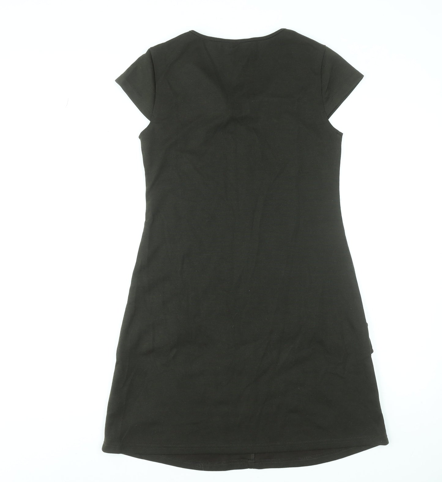 Dorothy Perkins Women’s Green Shift Dress Size 10 Short Sleeve Knit Workwear