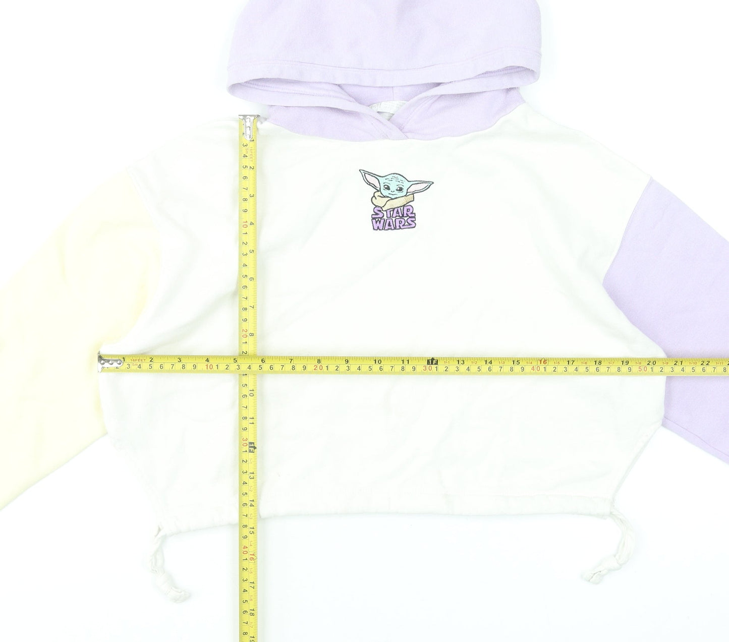 Star Wars Girls Multicoloured Hoodie Baby Yoda Design Size 10-11 Years