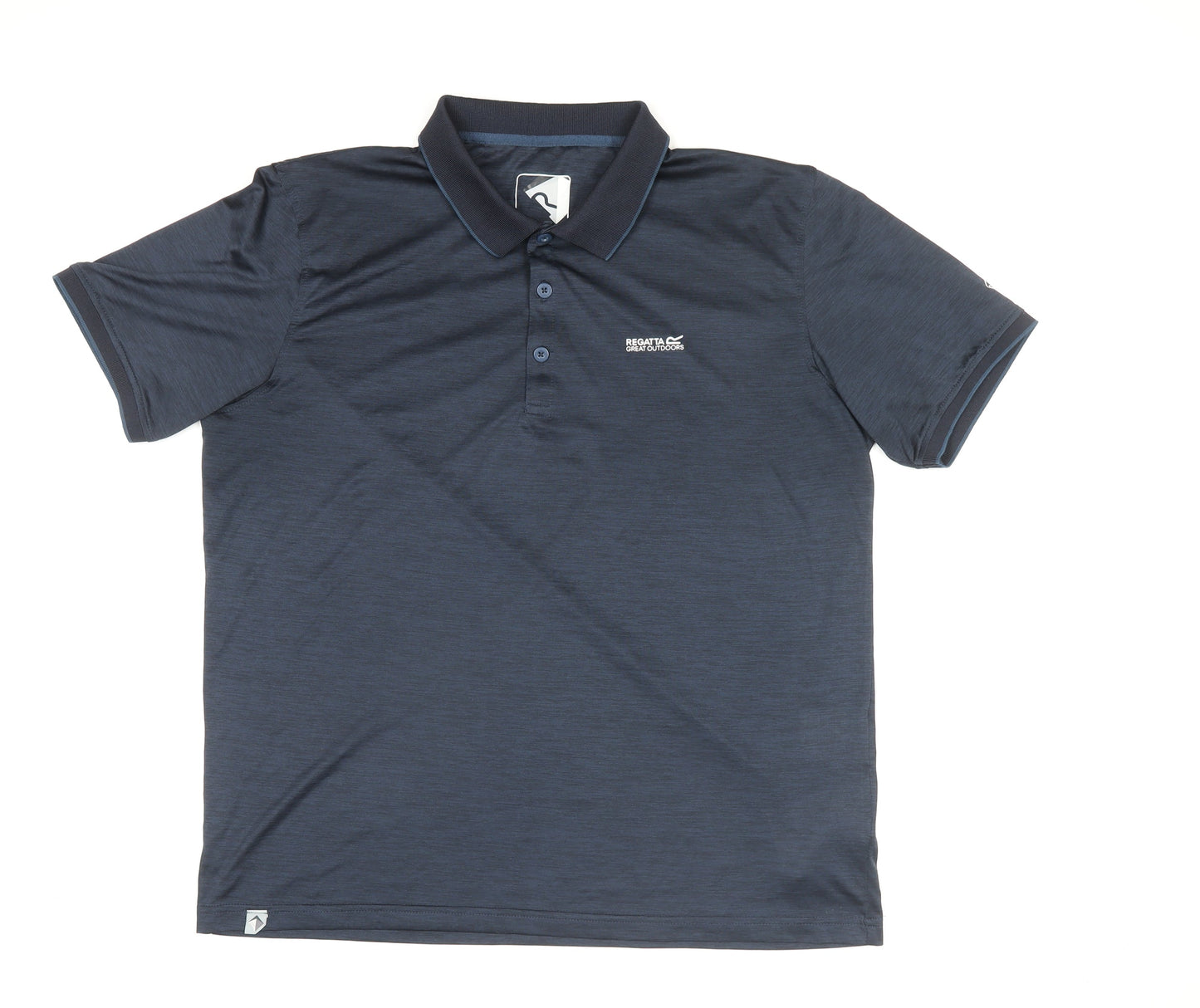 Regatta Great Outdoors Men's Blue XL Polo Shirt Quick Dry Activewear