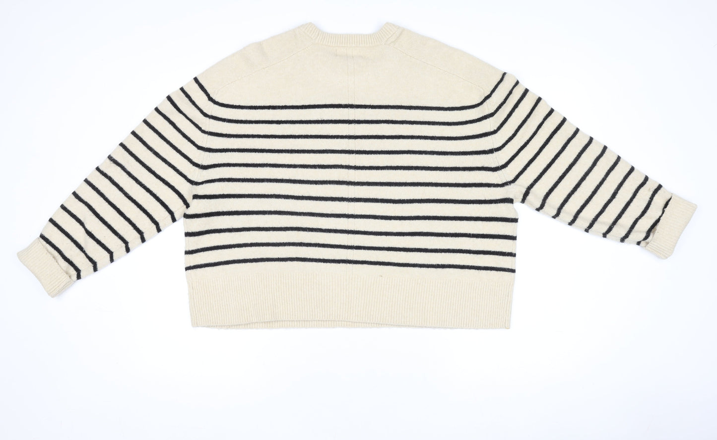 Universal Thread Women’s Beige Striped Crew Neck Knit Jumper 2XL