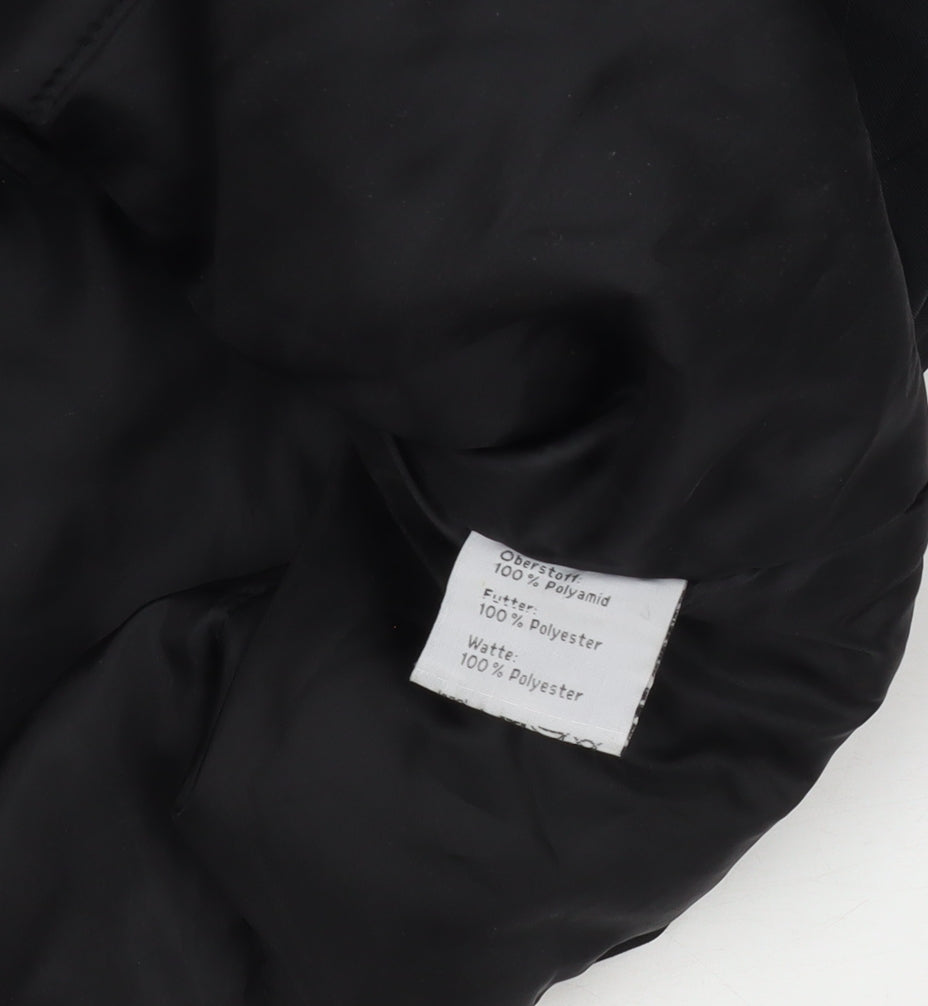 Crane Men's Black Hooded Water Resistant Parka Jacket M 40in