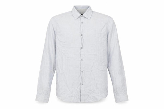 BOSS Mens Blue Regular Fit Cotton Check Long Sleeve Dress Shirt M