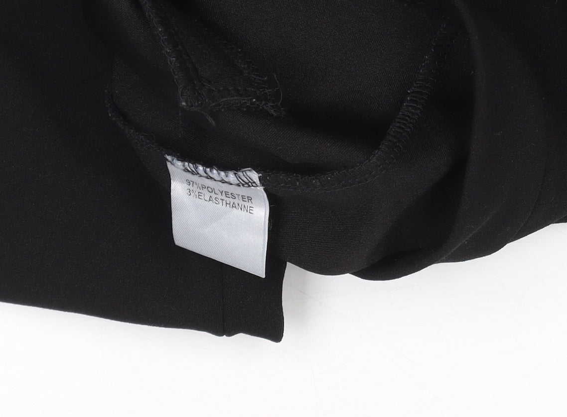 IVYI Womens Black Straight Leg Dress Pants Size S