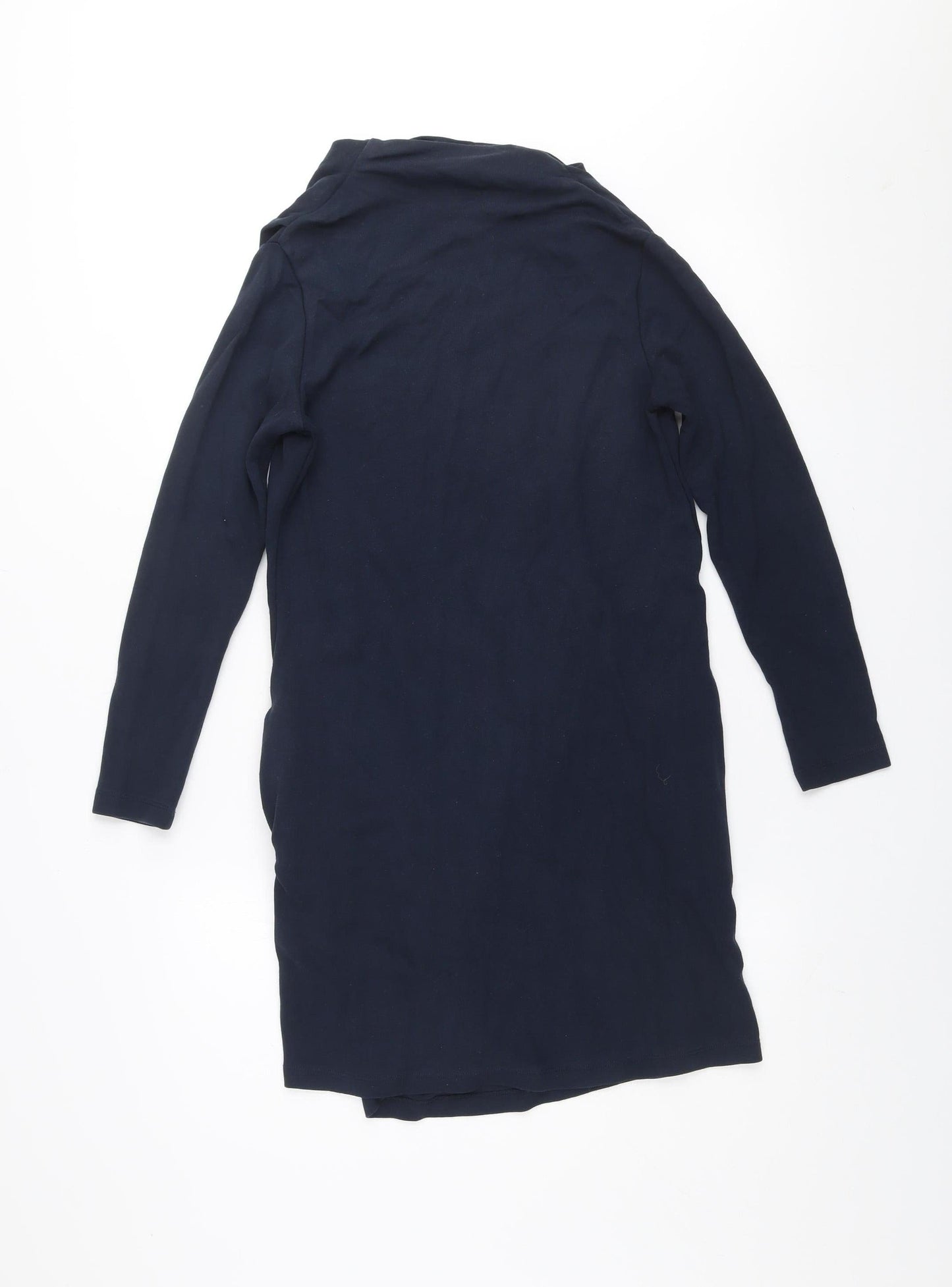 COS Women’s Blue Long Sleeve Shift Dress Size S Viscose Blend
