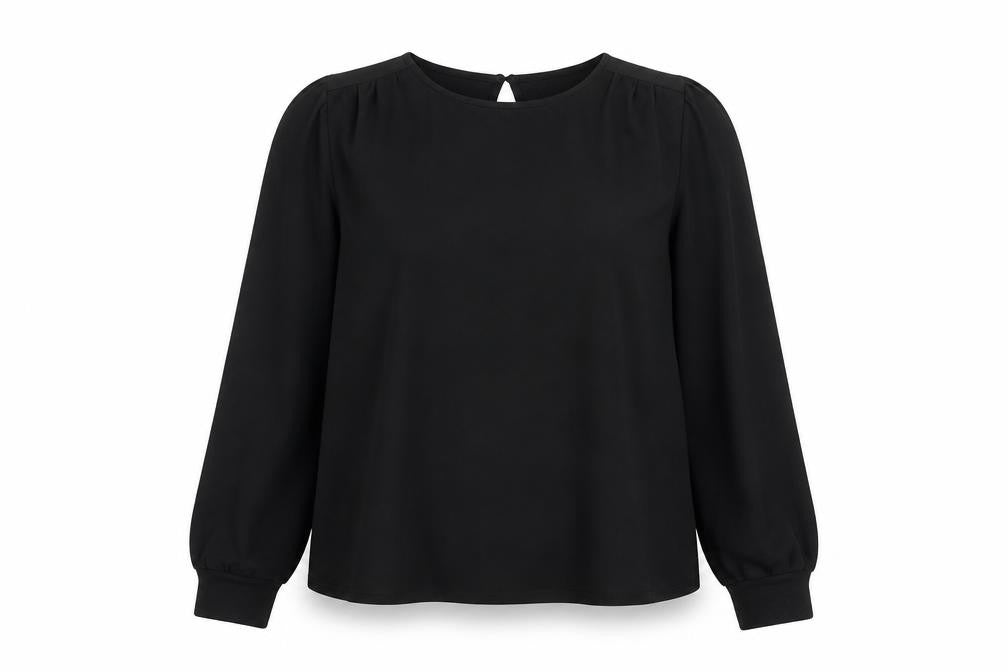 H&M Women’s Black Long Sleeve Polyester Blouse Size 12