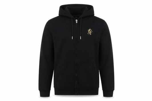 Gym King Men's Black Small Full Zip Hooded Activewear Jacket